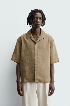 STRIPED FLOWING SHIRT - Image 2