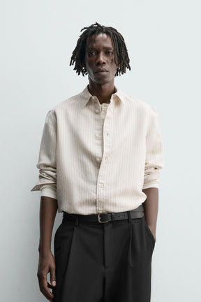 STRIPED RELAXED FIT SHIRT - Image 2