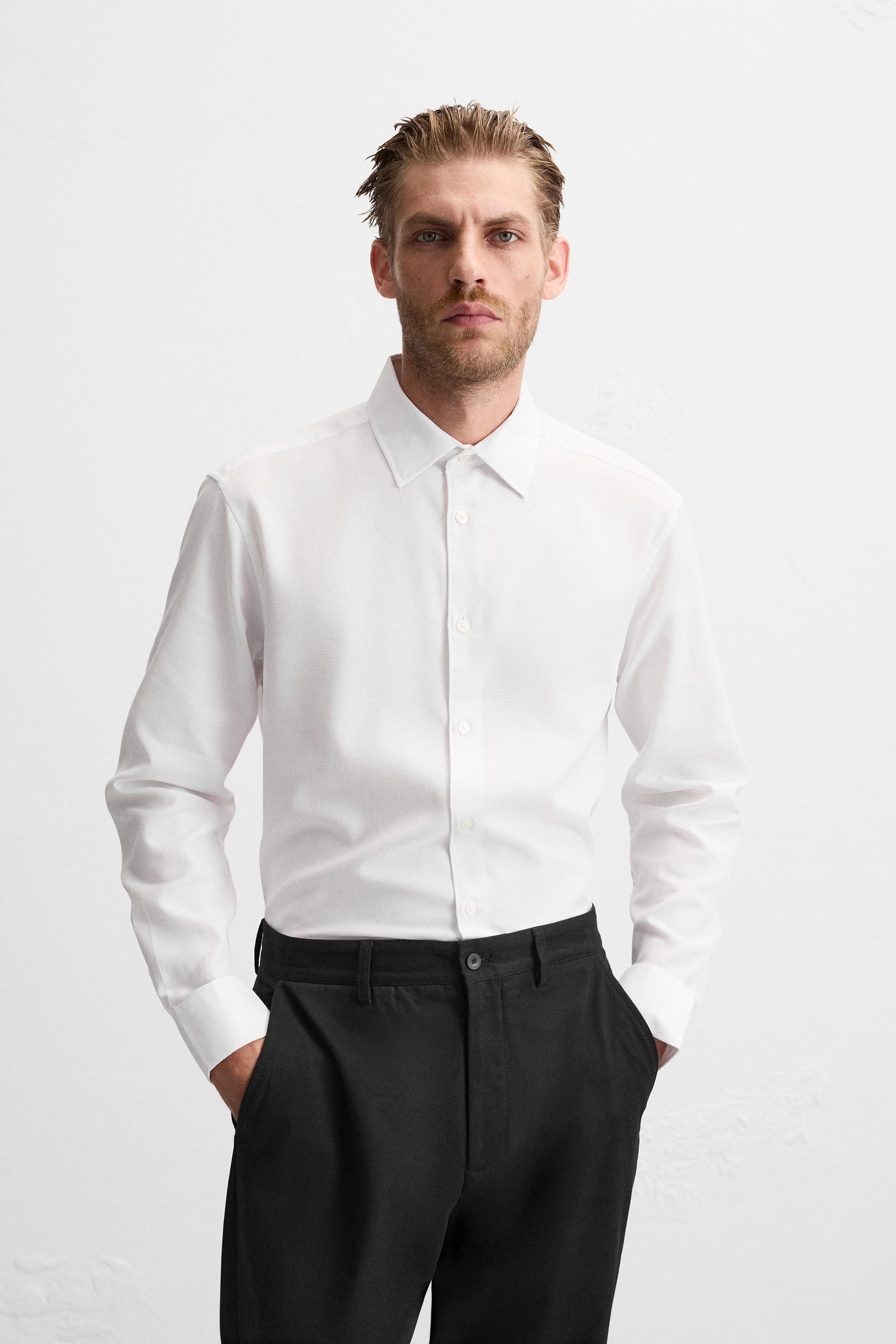 EASY CARE TEXTURED SHIRT - Image 2