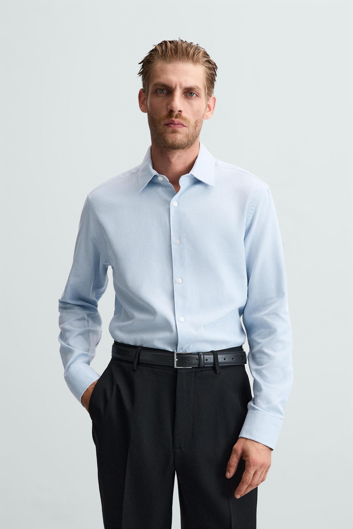 EASY CARE TEXTURED SHIRT - Image 2