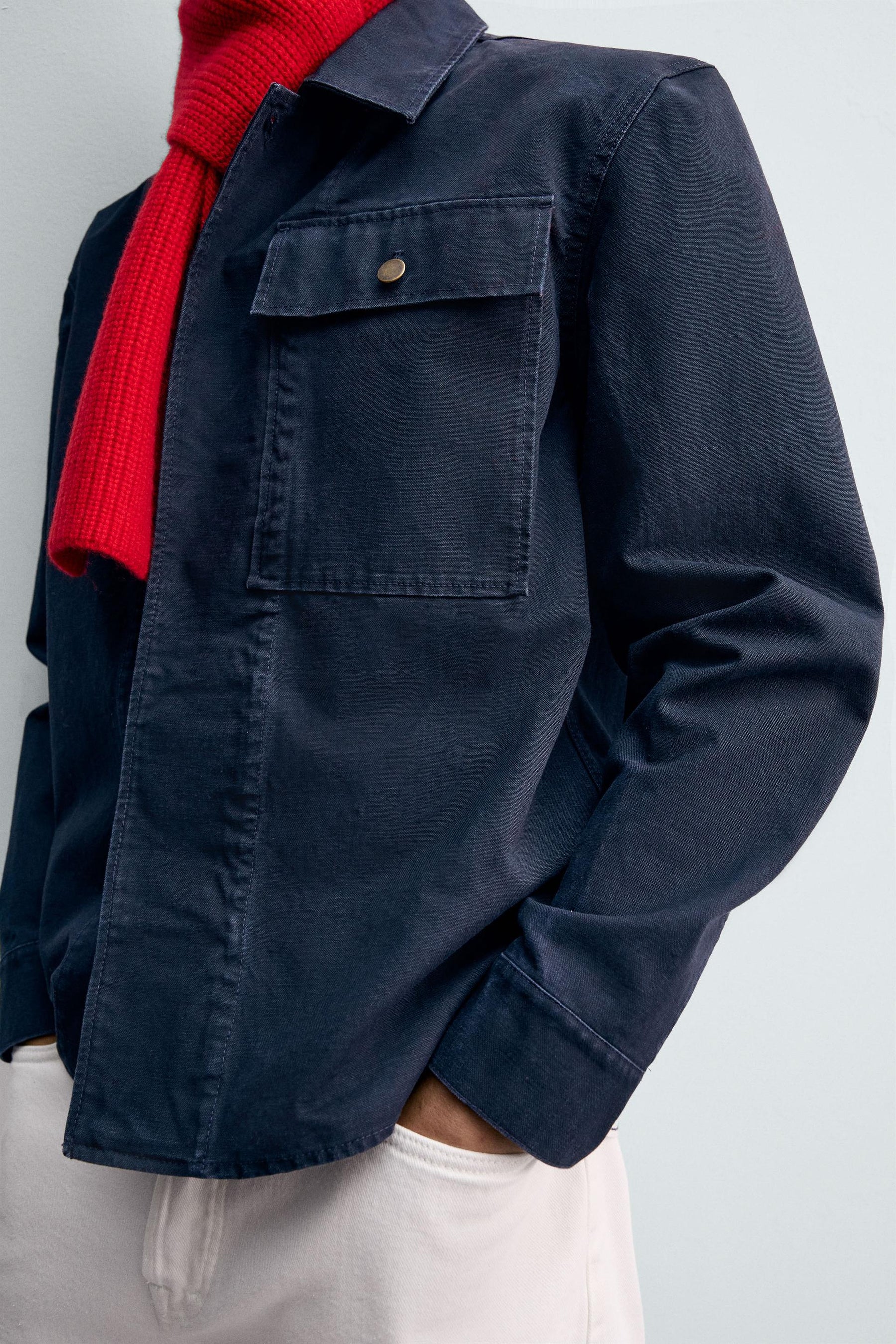 CANVAS POCKET OVERSHIRT - Image 7