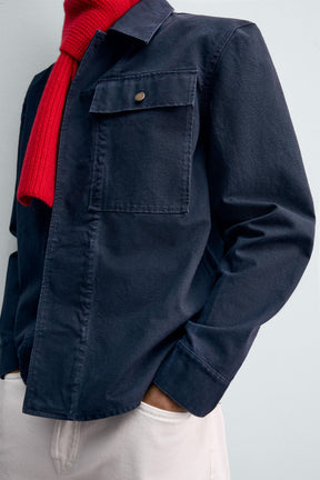 CANVAS POCKET OVERSHIRT - Image 7