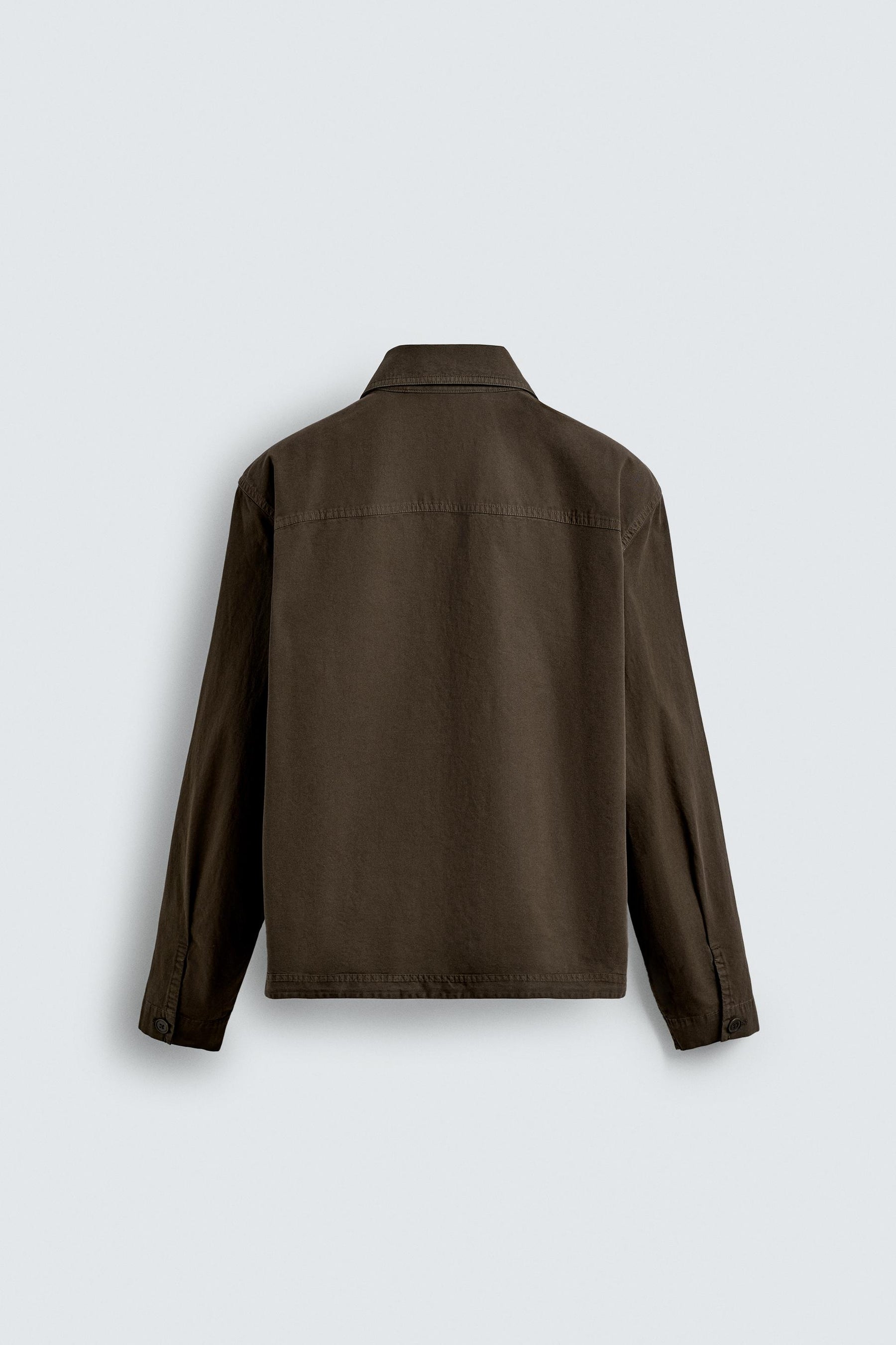 WASHED REGULAR FIT OVERSHIRT - Image 8