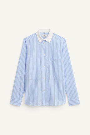 Striped Shirt with Contrast