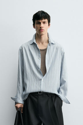 STRIPED TEXTURED SHIRT - Image 2