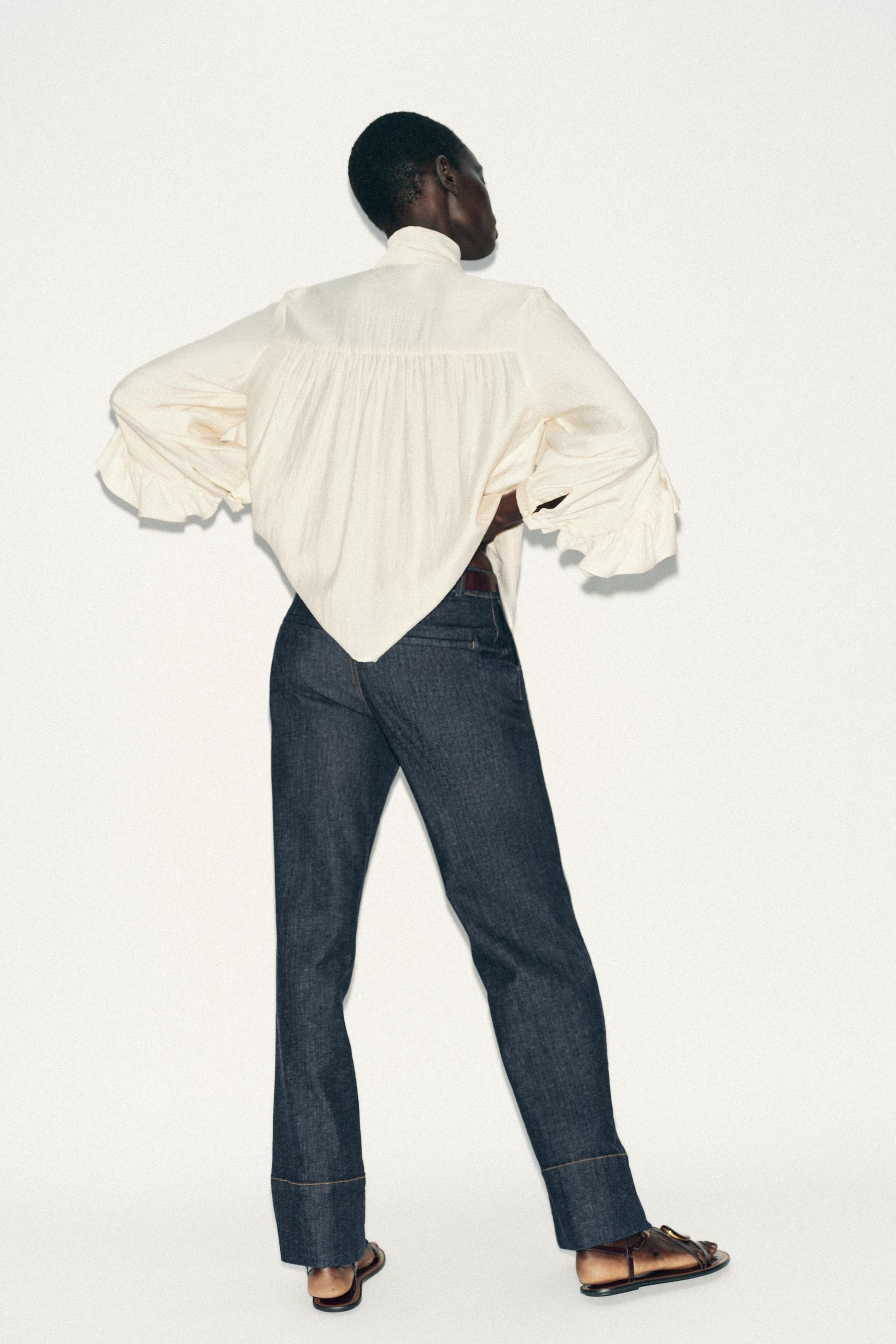Ruffled Bow Blouse
