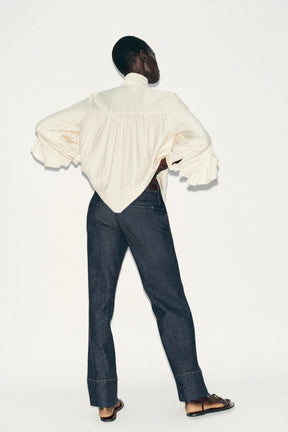 Ruffled Bow Blouse