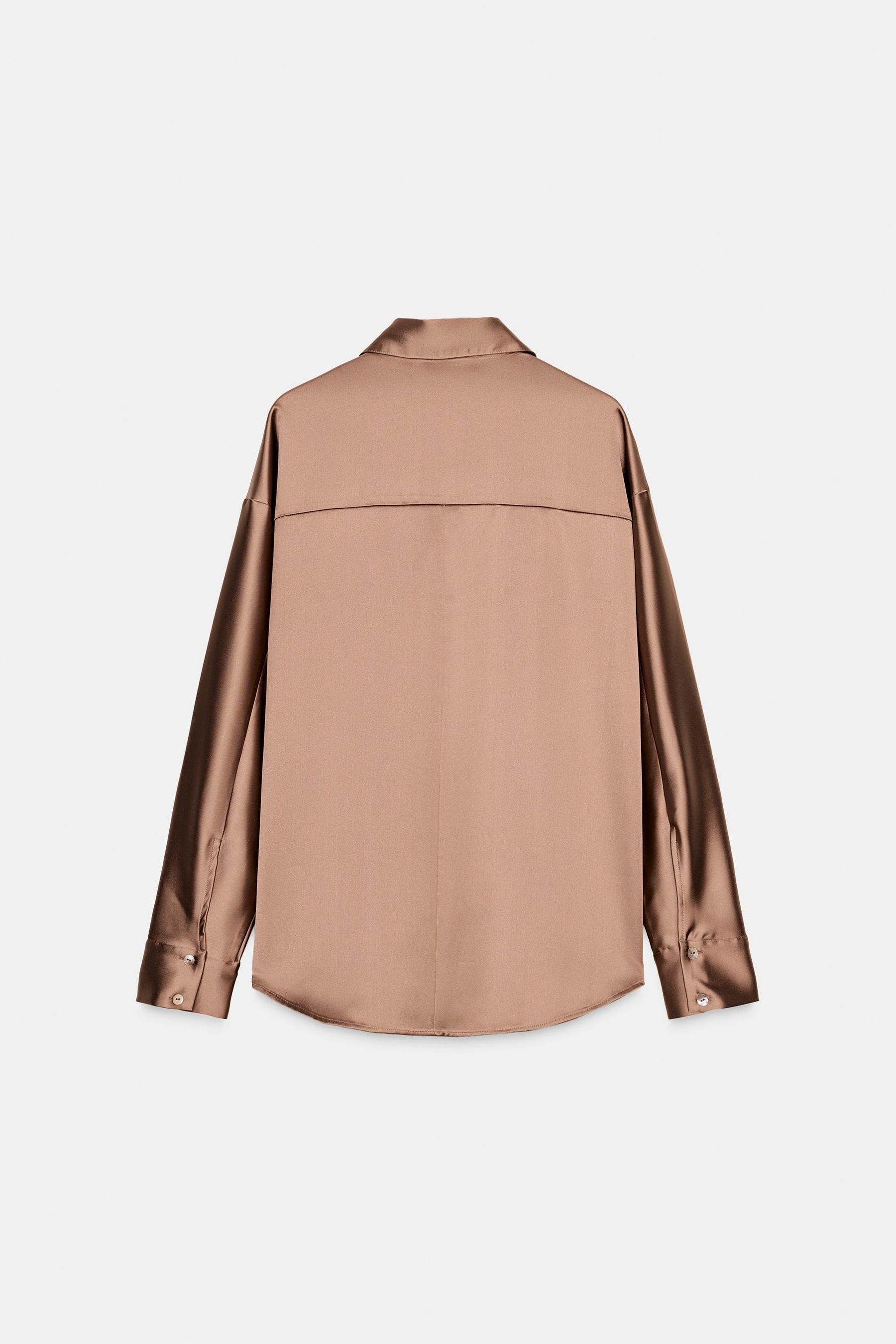 SATIN DROP-SHOULDER SHIRT
