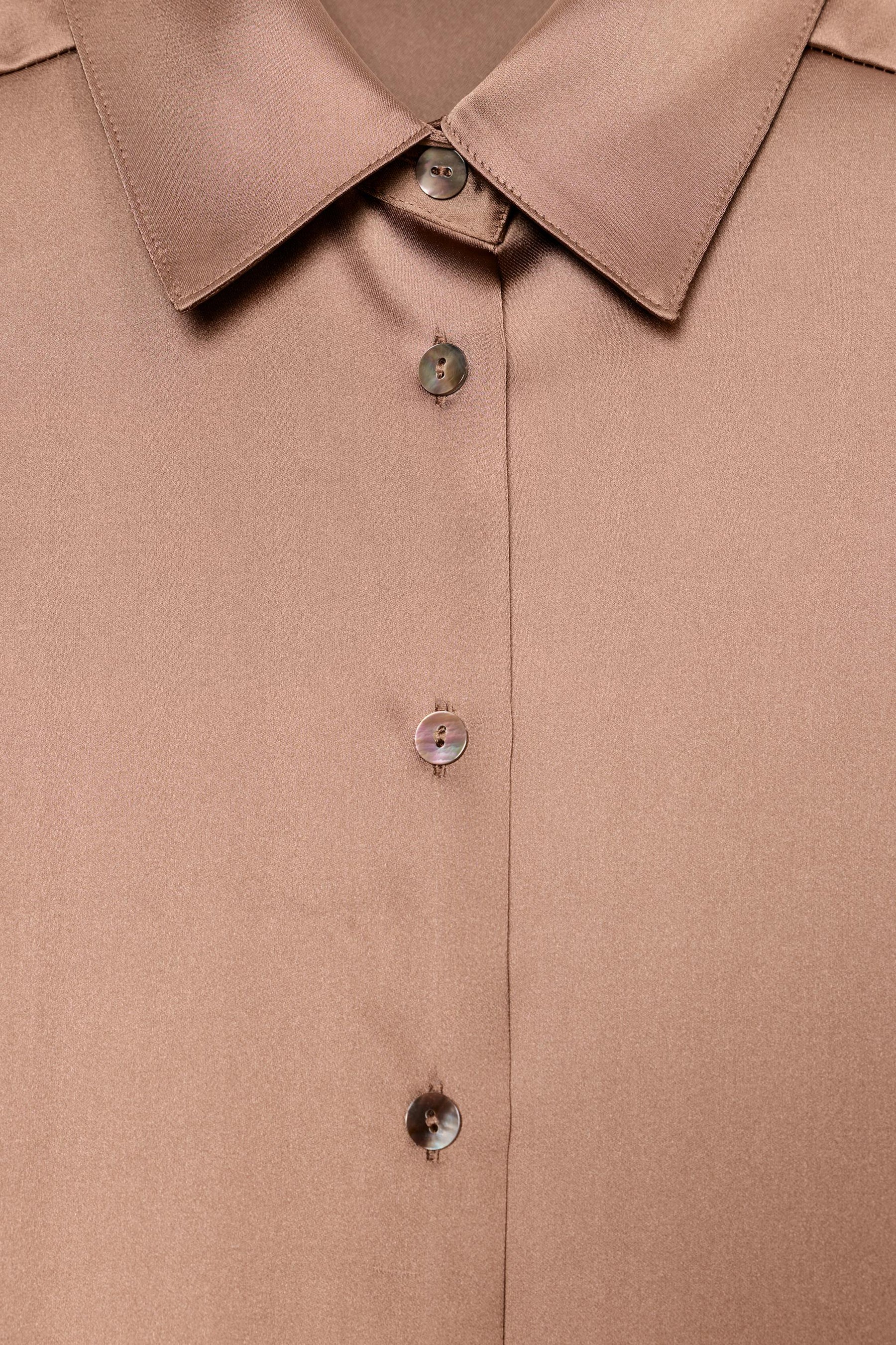 SATIN DROP-SHOULDER SHIRT