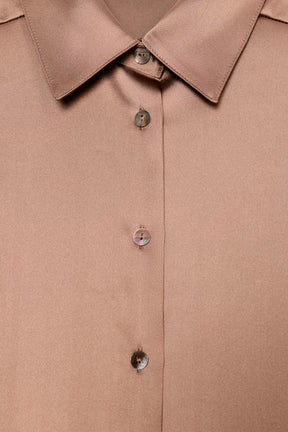 SATIN DROP-SHOULDER SHIRT