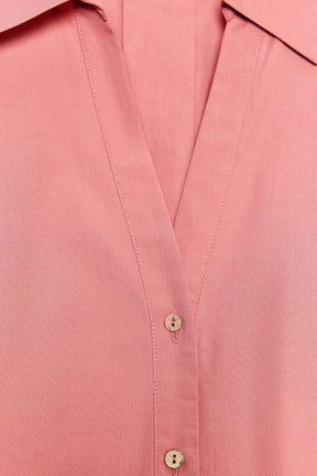 WIDE-SLEEVE POPLIN SHIRT