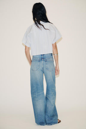 Cropped Poplin Shirt