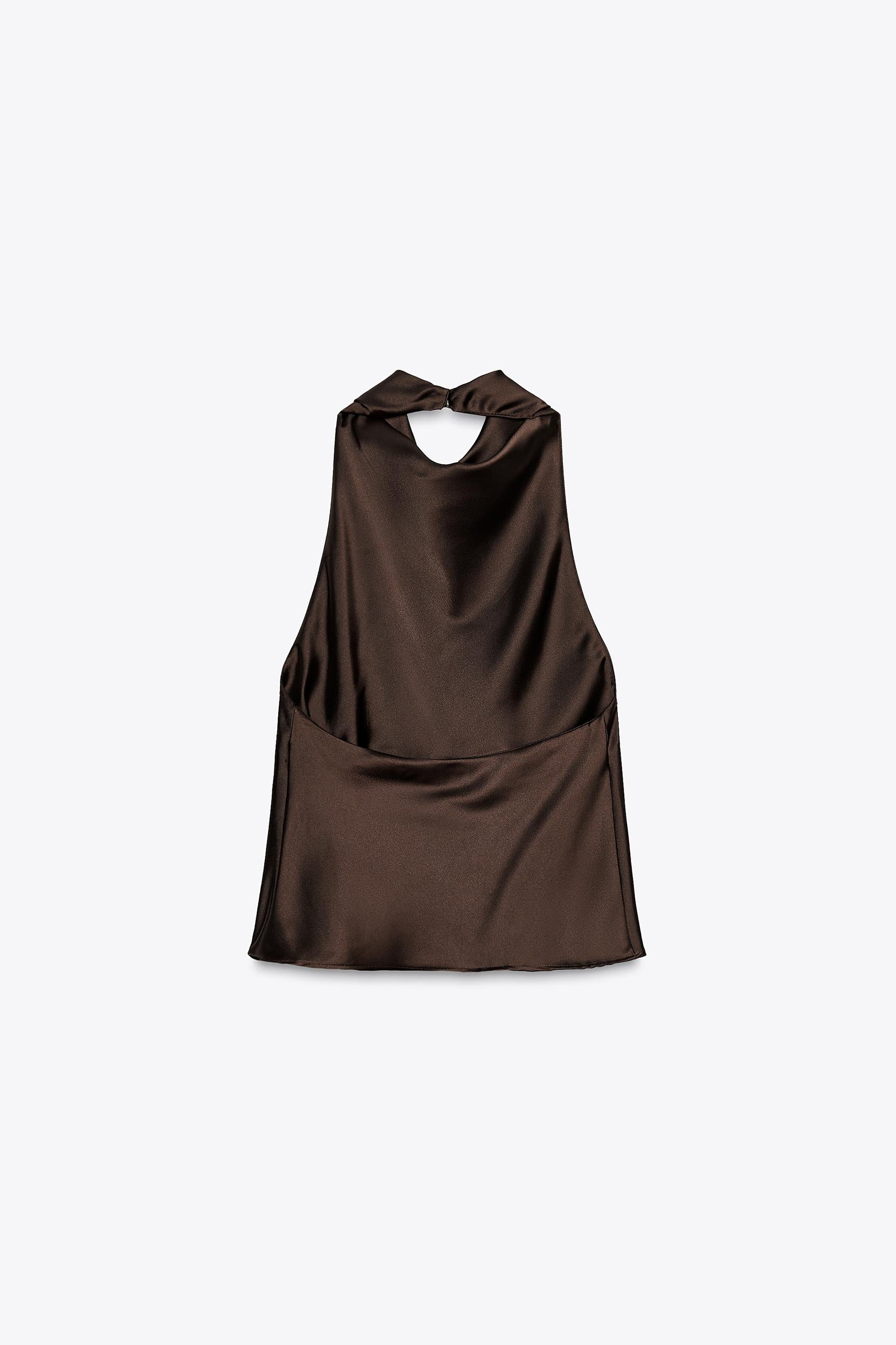 Satin halter top