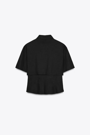Linen Blend Fitted Shirt