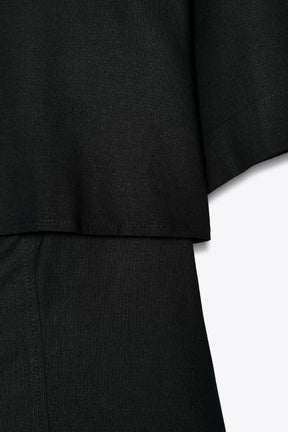 Linen Blend Fitted Shirt