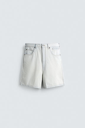 REGULAR FIT DENIM SHORTS - Image 6