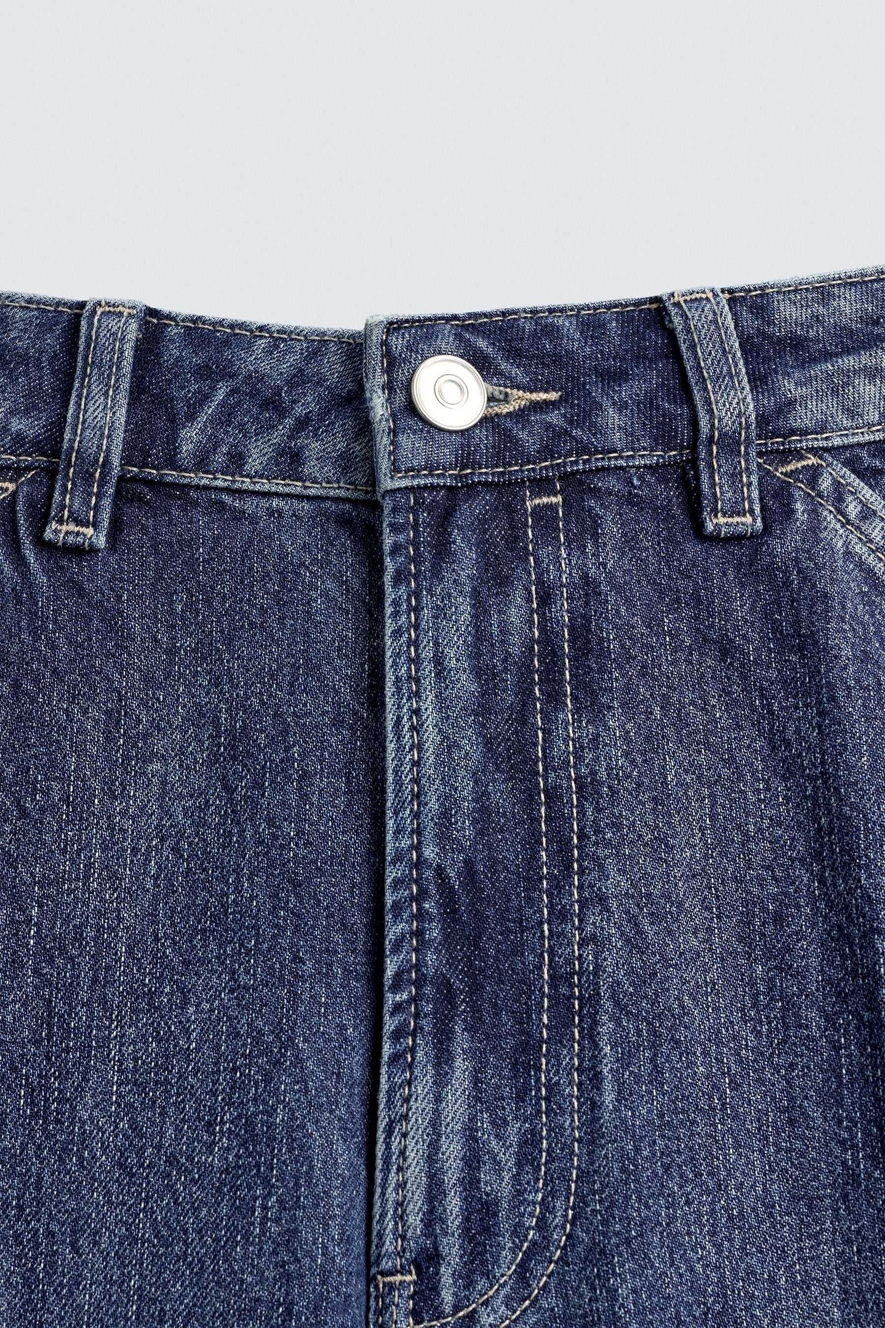 STRAIGHT FIT CARGO JEANS - Image 9
