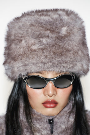 Kapuze mit Kunstfellfutter