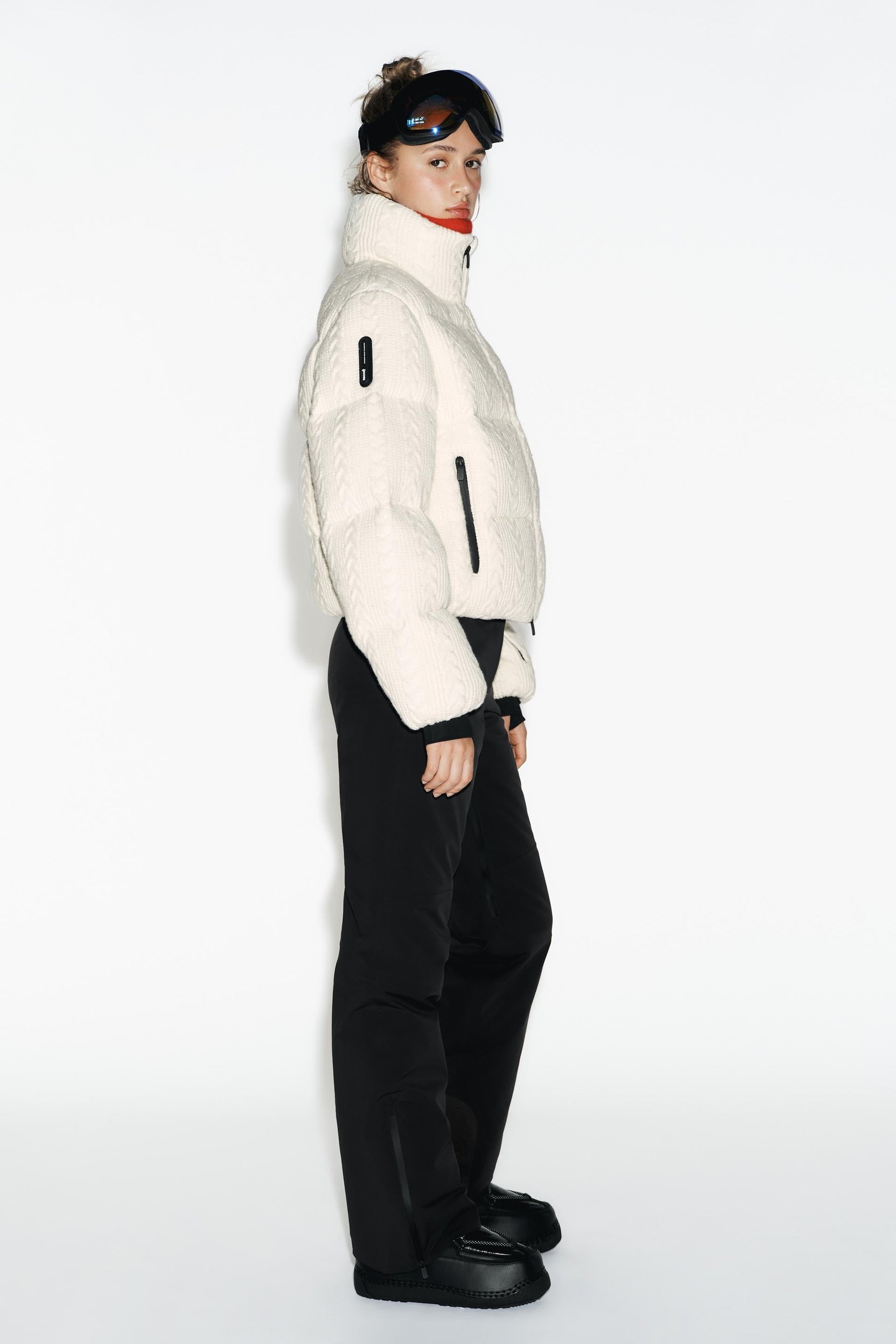 Steppjacke mit Reflektoren