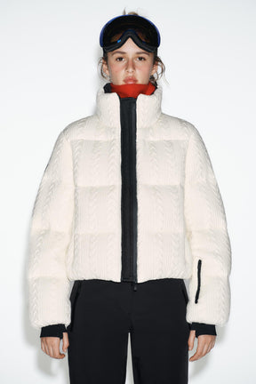 Steppjacke mit Reflektoren