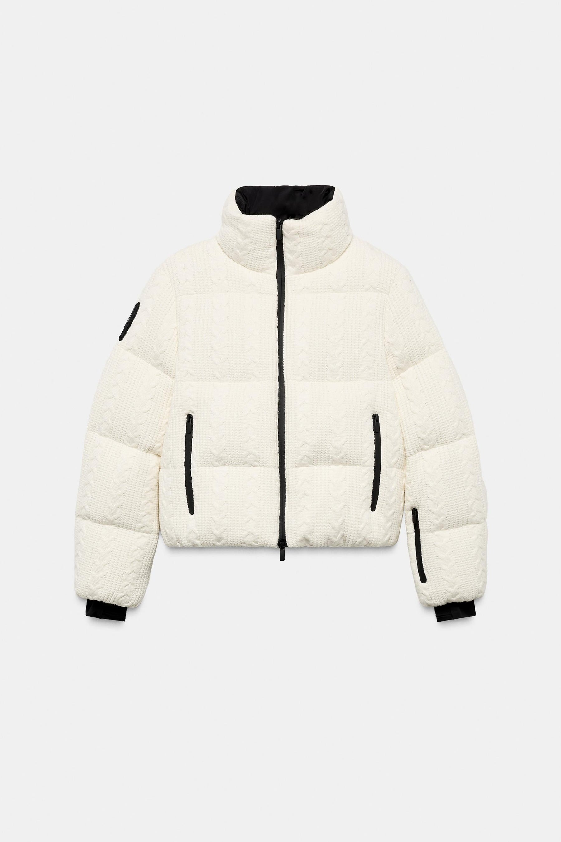 Steppjacke mit Reflektoren