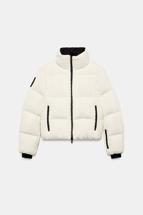 Steppjacke mit Reflektoren