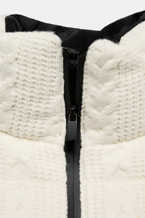 Steppjacke mit Reflektoren