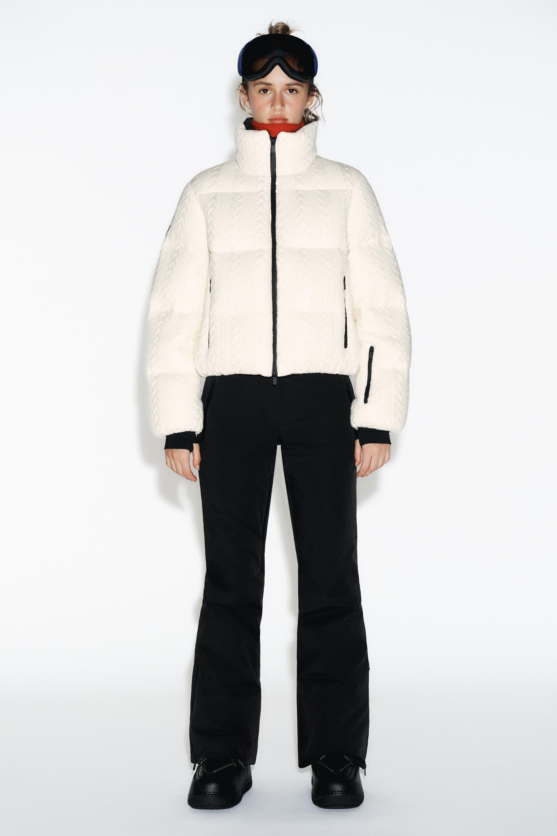 Steppjacke mit Reflektoren