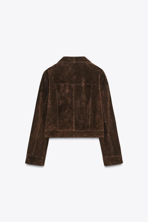 Kurze Lederjacke