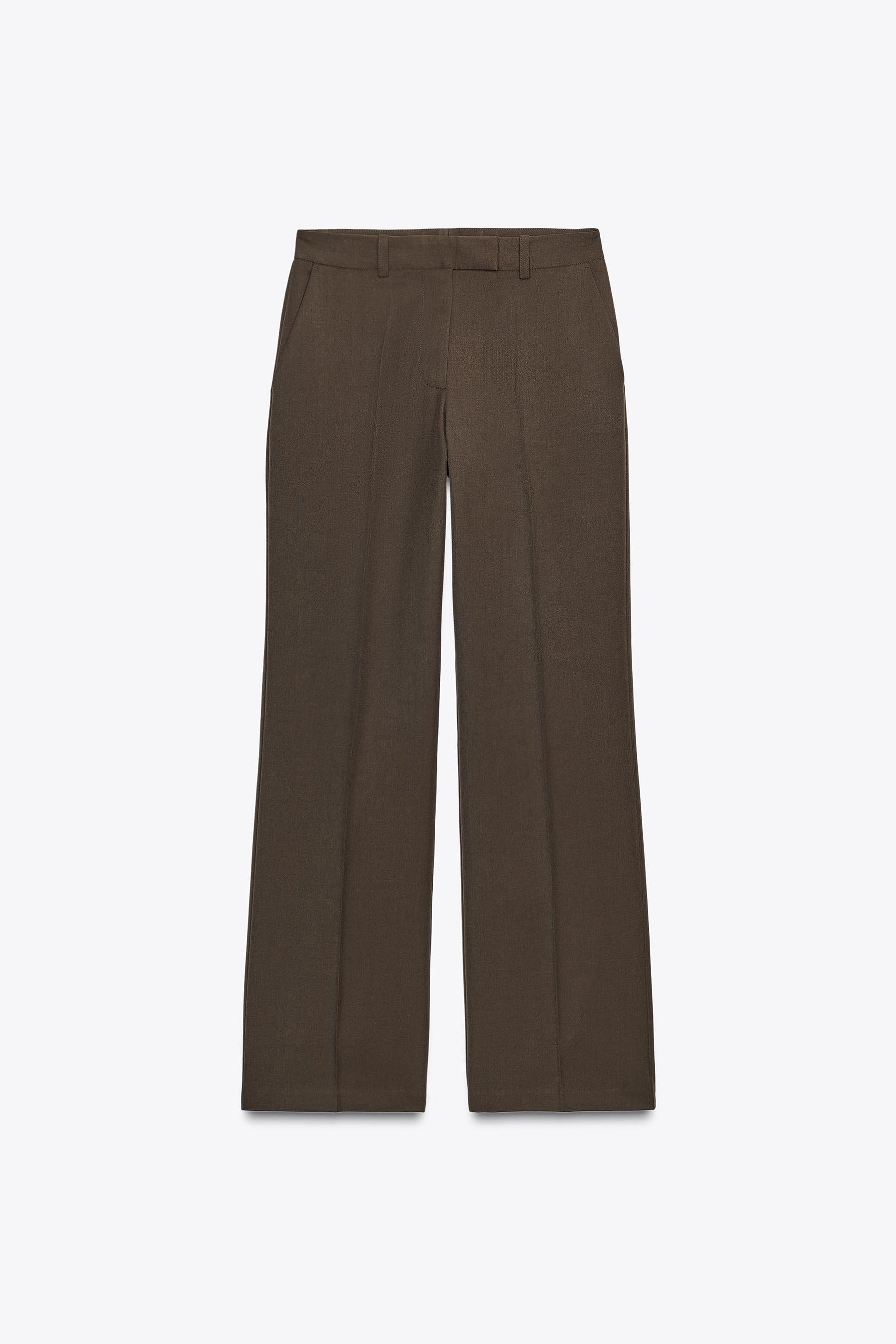 Straight-Leg High-Waist Trousers