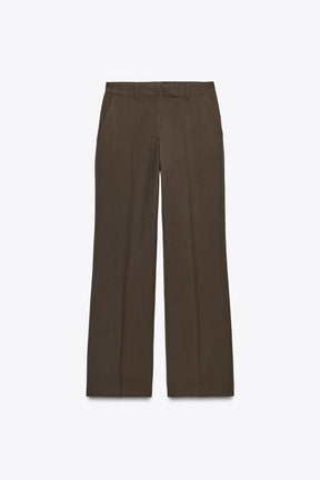 Straight-Leg High-Waist Trousers