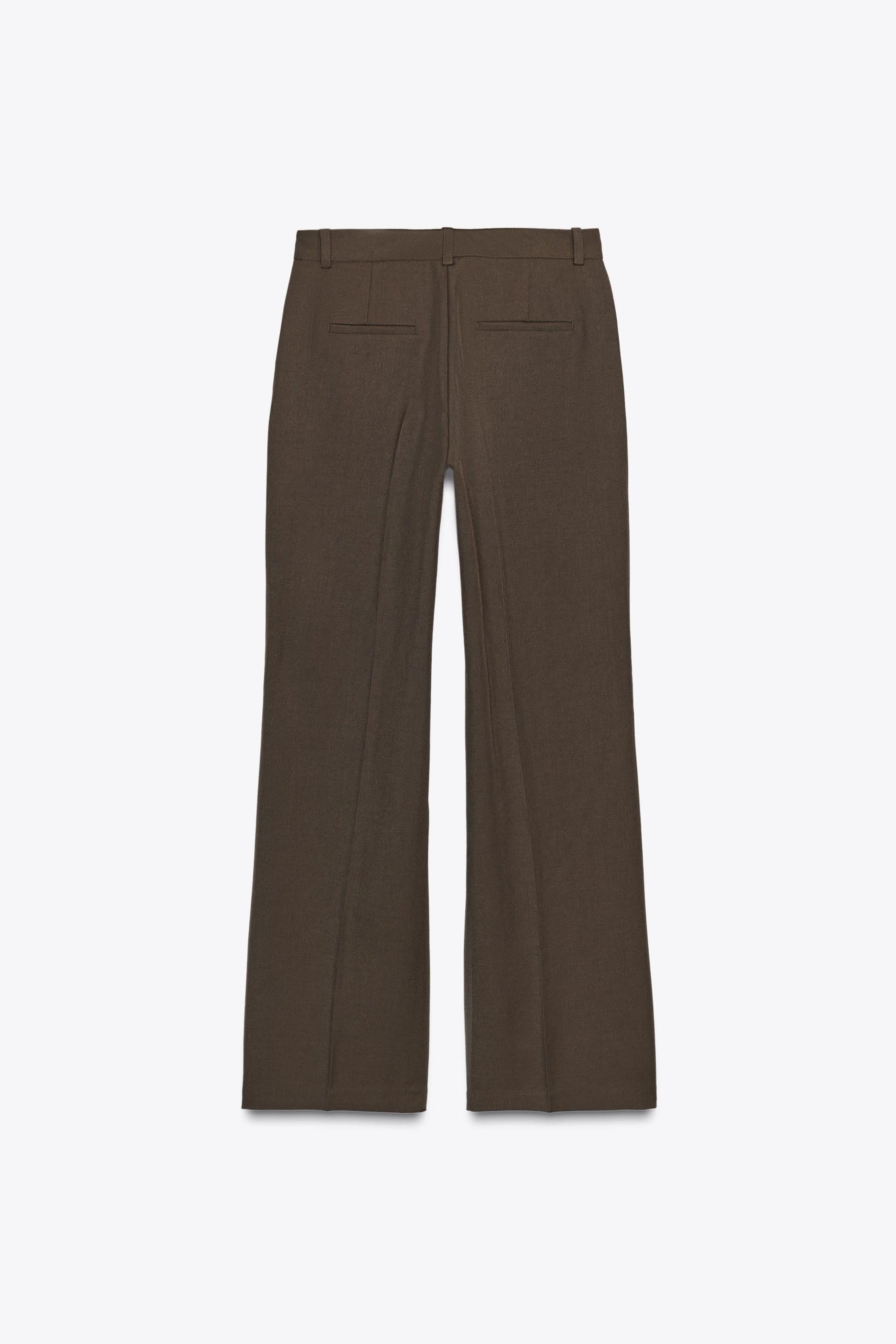 Straight-Leg High-Waist Trousers