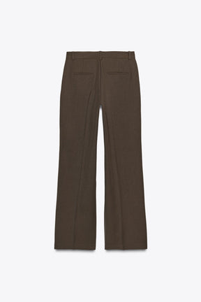 Straight-Leg High-Waist Trousers