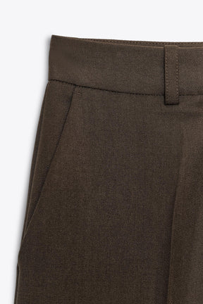 Straight-Leg High-Waist Trousers