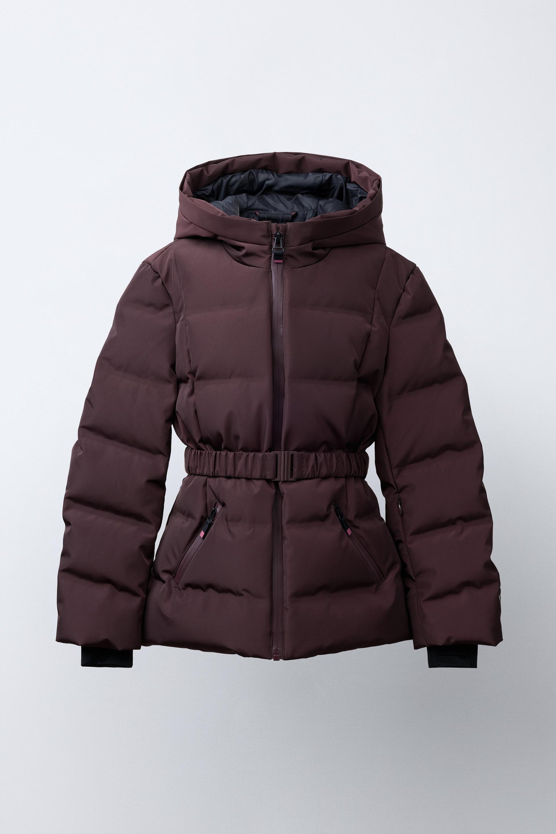 Belted Down Ski Puffer Jacket - Image 2