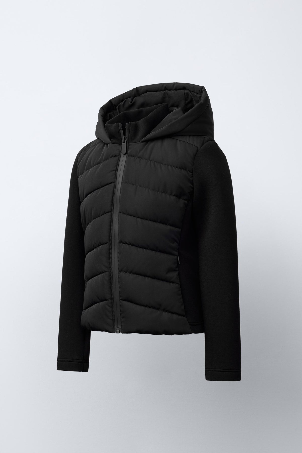 NEOPRENE-EFFECT SLEEVE PADDED JACKET - Image 2