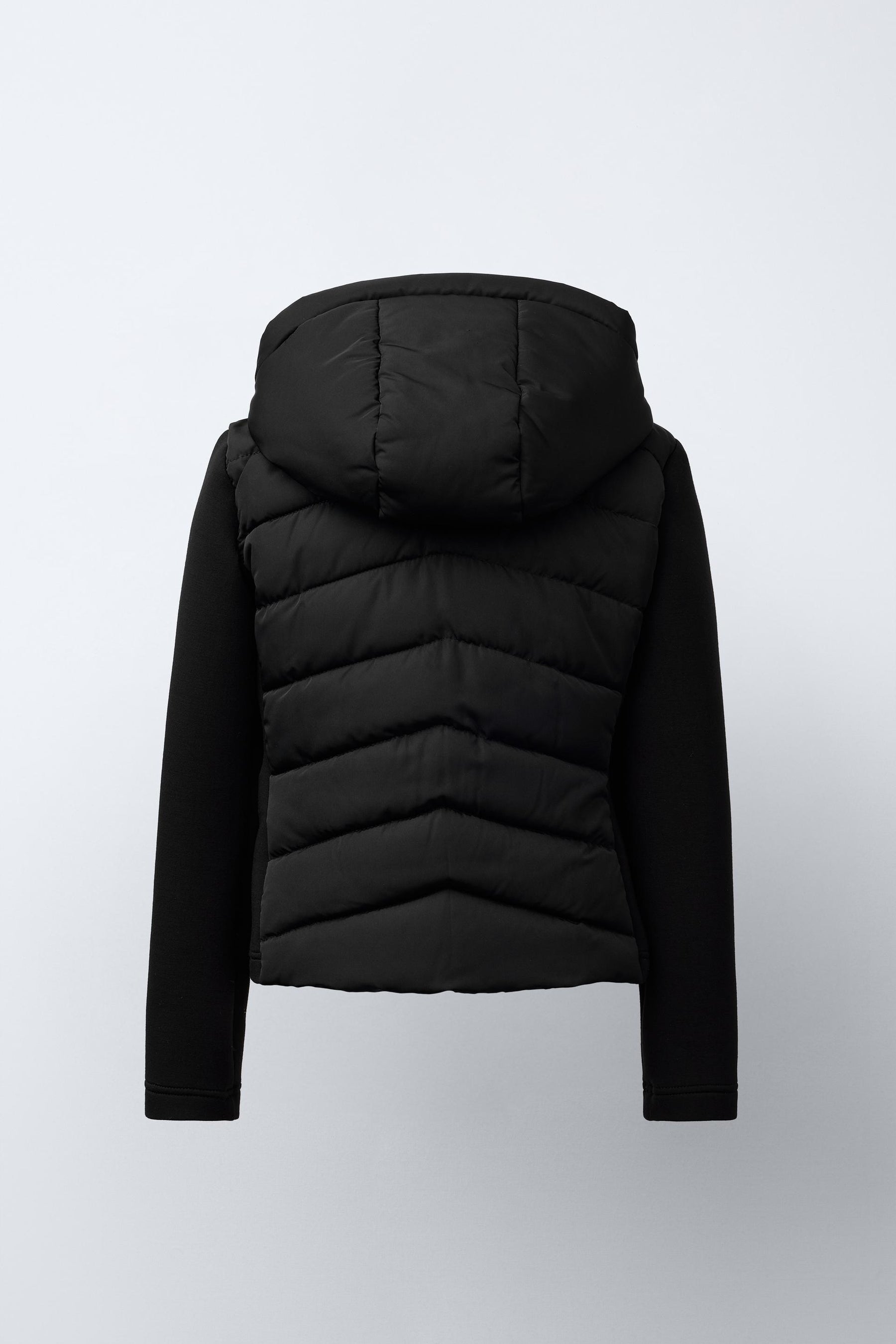 NEOPRENE-EFFECT SLEEVE PADDED JACKET - Image 4