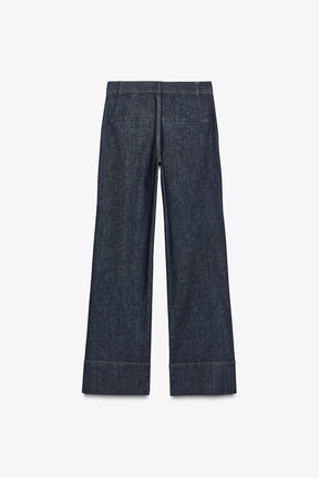 Bootcut Denim Trousers