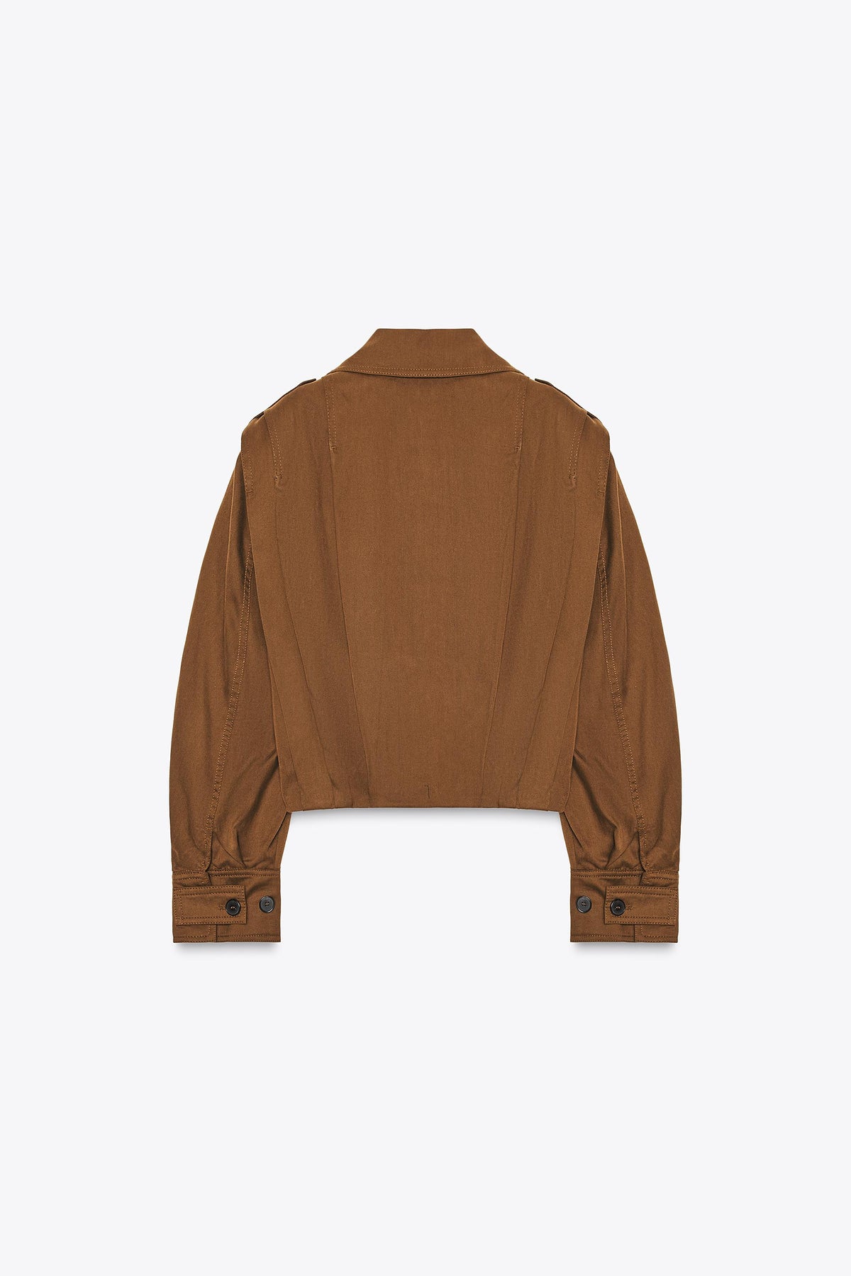 Plissierte Jacke mit Laschen