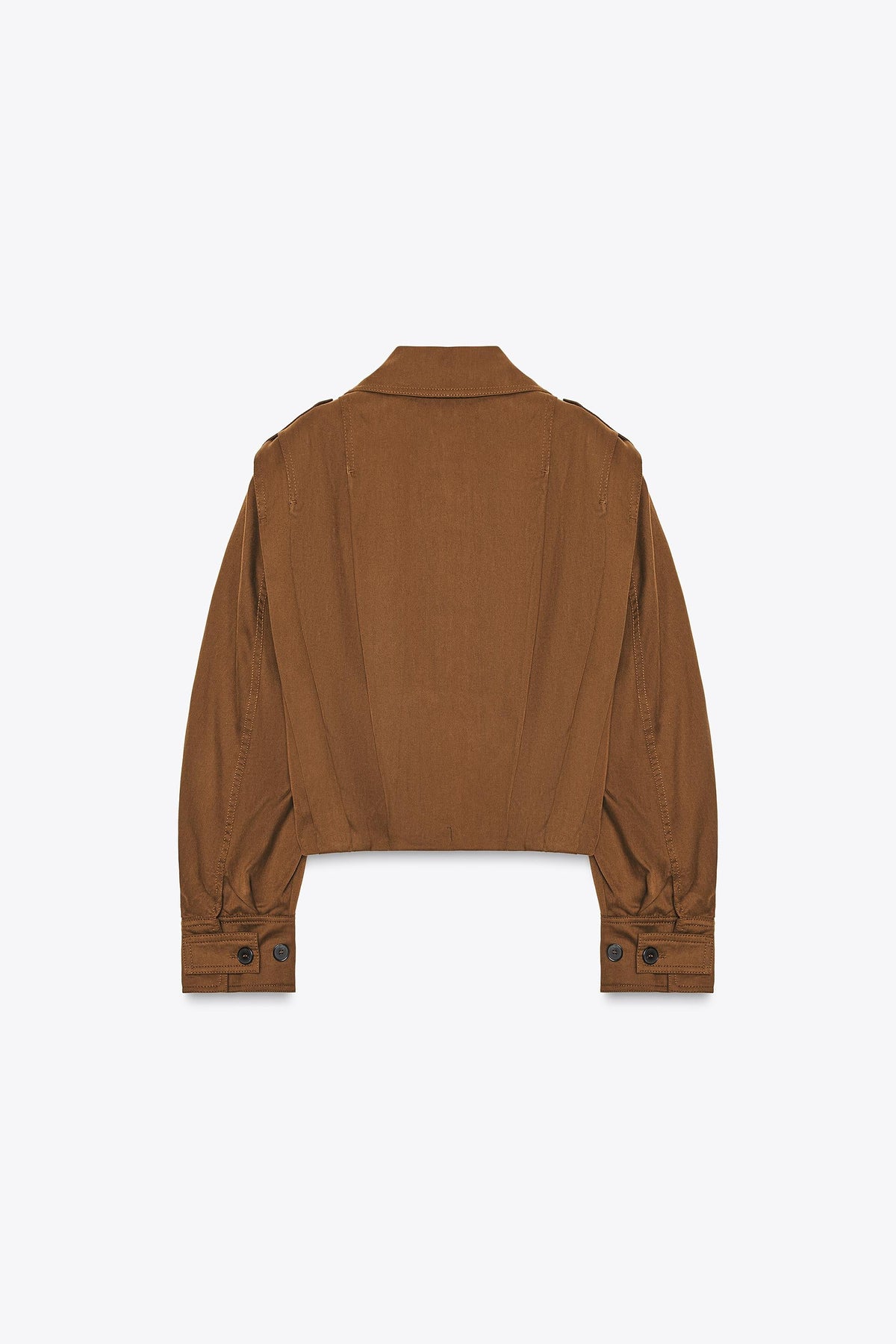 PLEATED JACKET WITH TABS ZW COLLECTION - Image 2