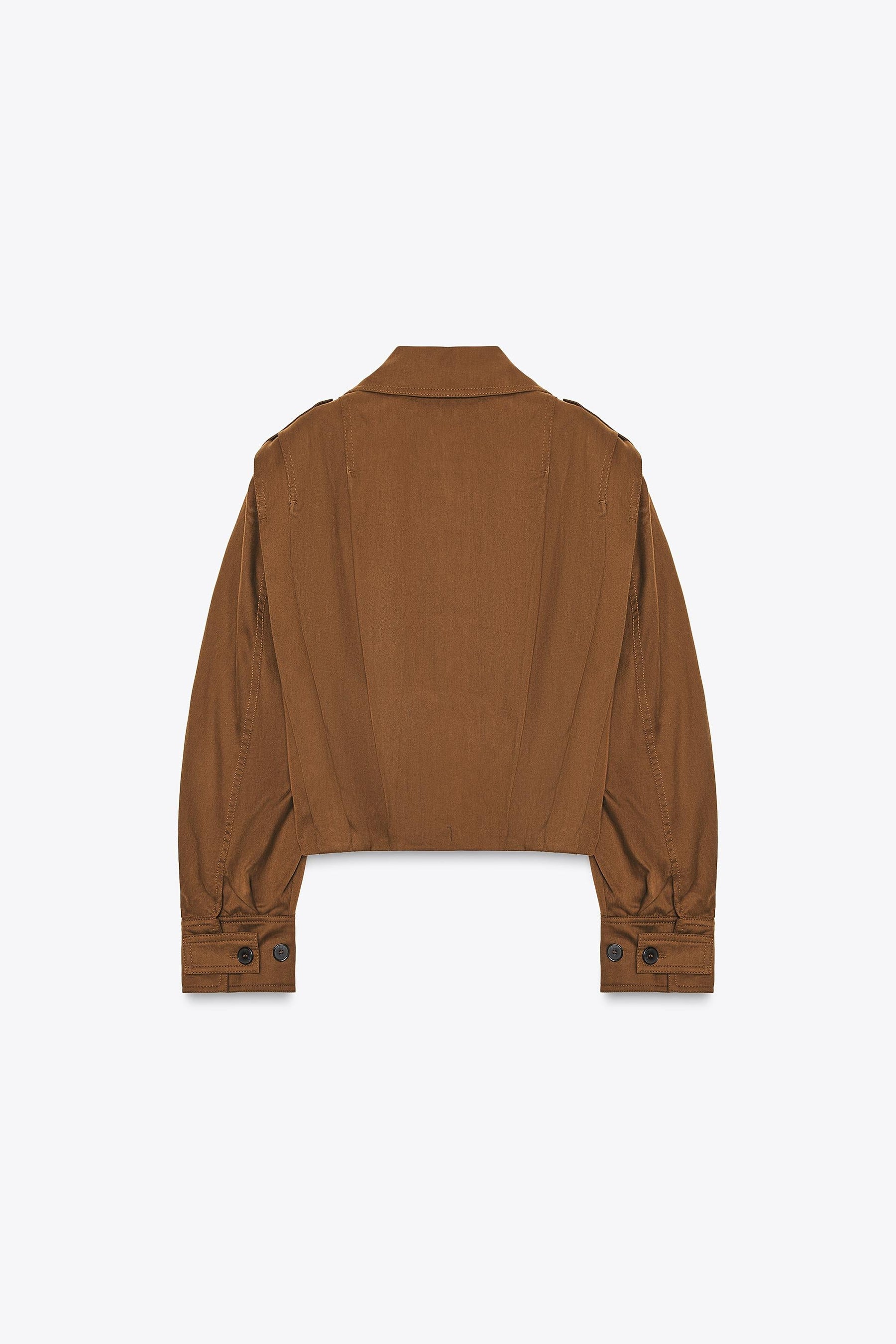 PLEATED JACKET WITH TABS ZW COLLECTION - Image 2