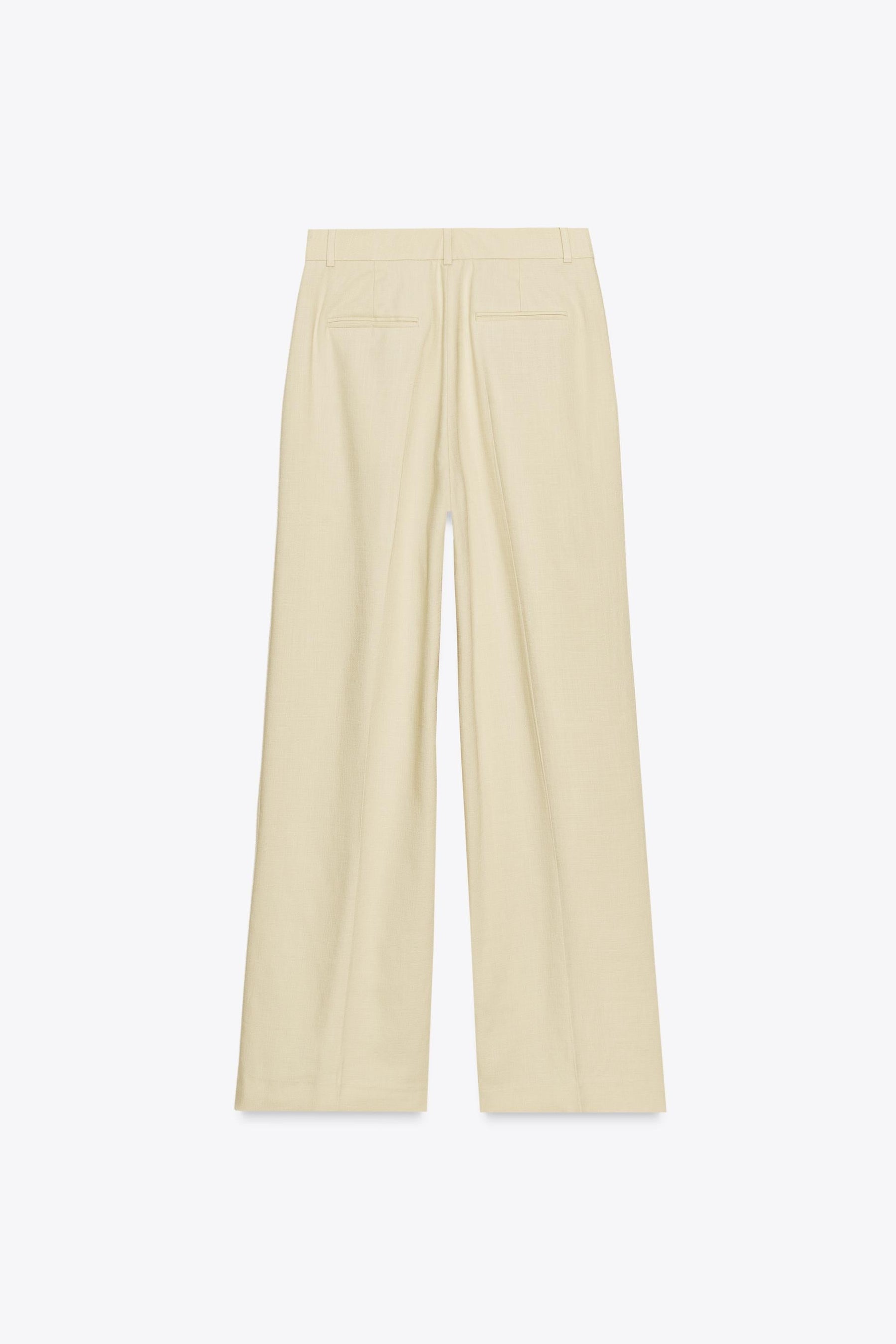 Wide-Leg Darted Trousers