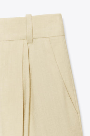 Wide-Leg Darted Trousers