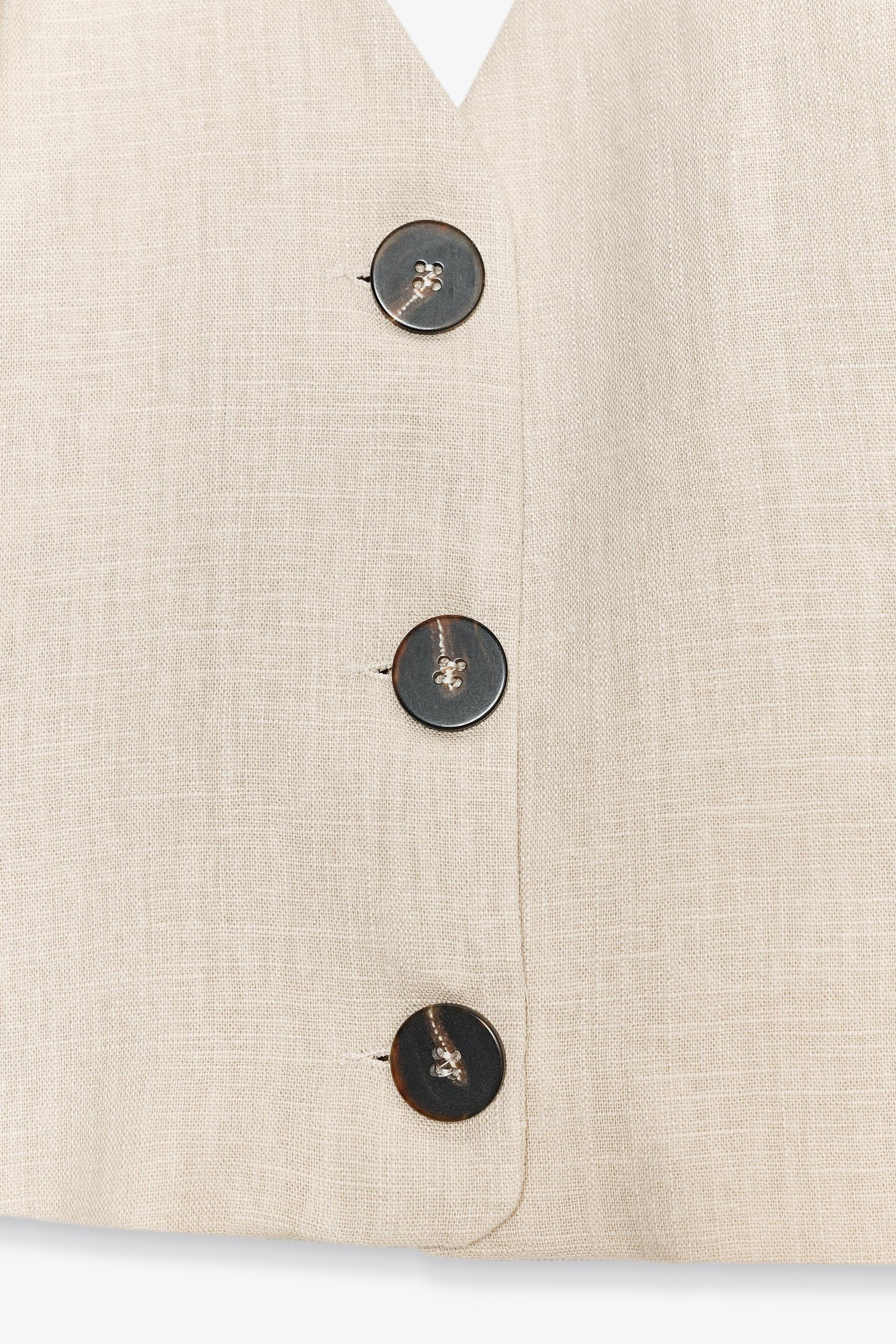 LINEN HALTER TOP