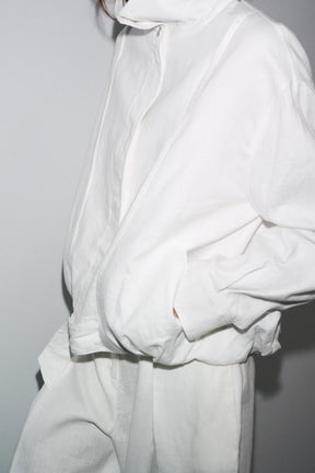 100% LINEN ZW COLLECTION BOMBER JACKET - Image 4