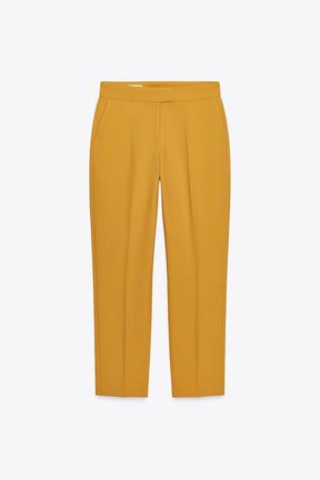 Slim High-Waist Trousers