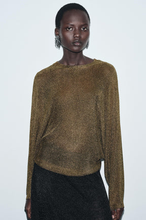 METALLIC KNIT JUMPER