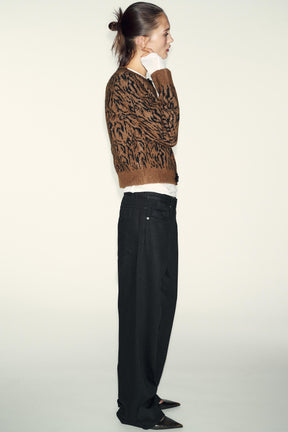 Jacquard-Strickjacke