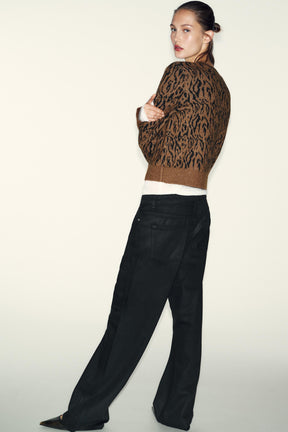 Jacquard-Strickjacke