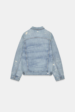 Ripped Denim Jacket